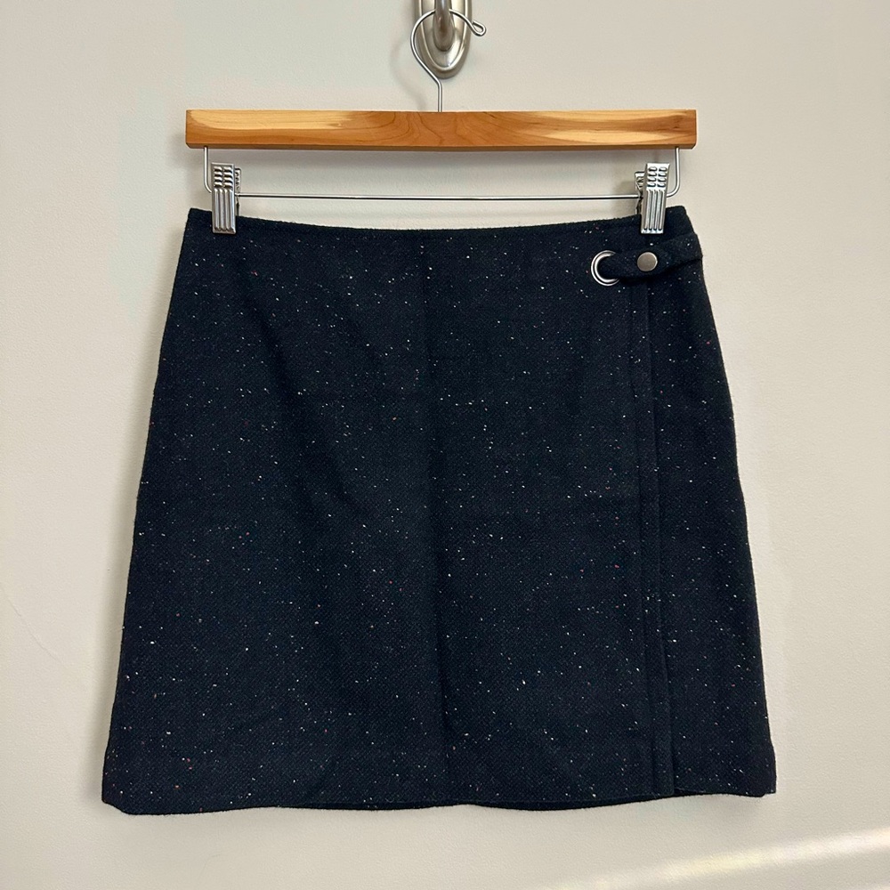 Banana Republic Wool Blend Speckled Mini Skirt